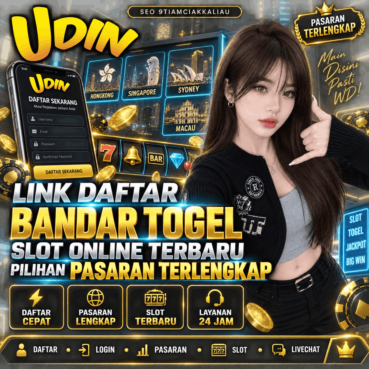 UDINSLOT: Link Daftar Bandar Togel Slot Online Terbaru Dengan Pilihan Pasaran Terlengkap